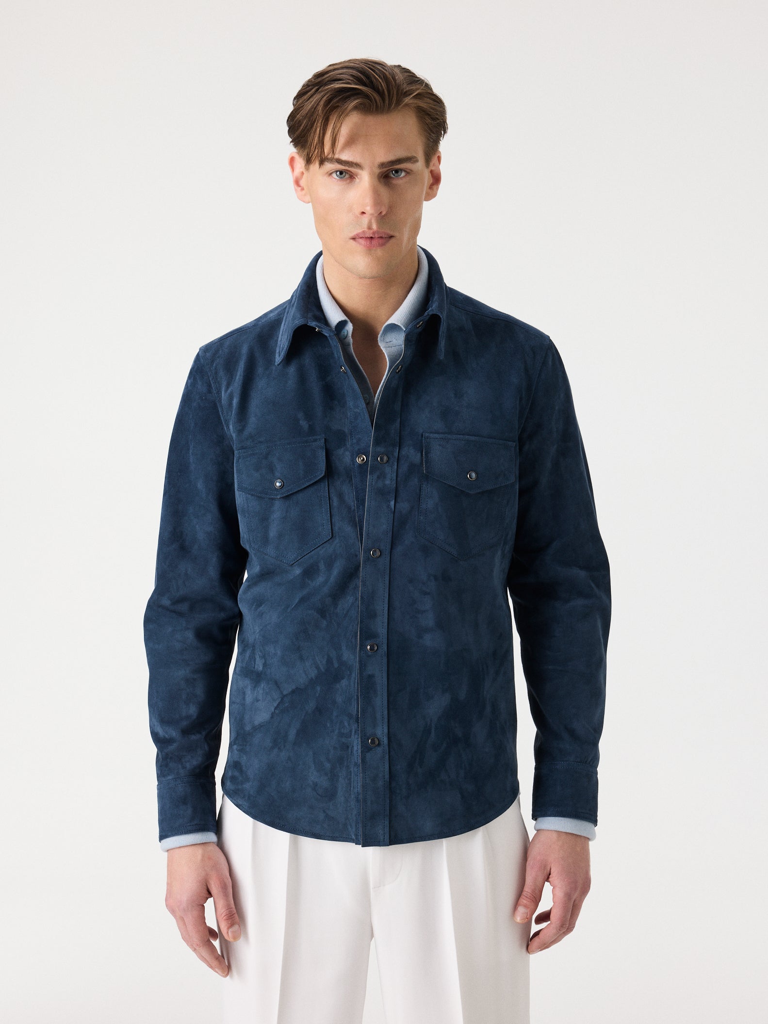 Satin Suede Overshirt