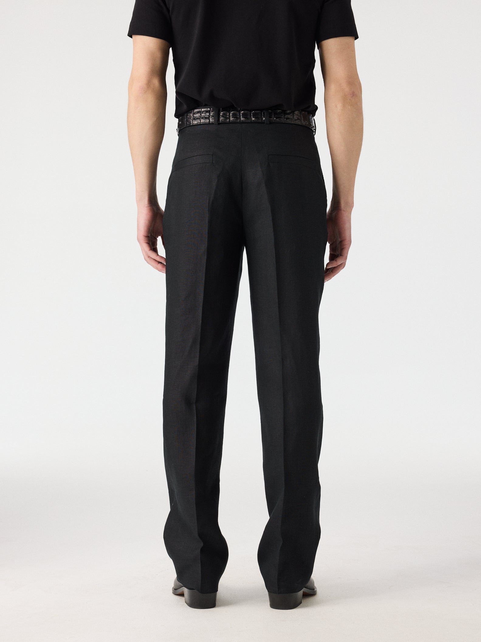 Pleated Linen Trousers