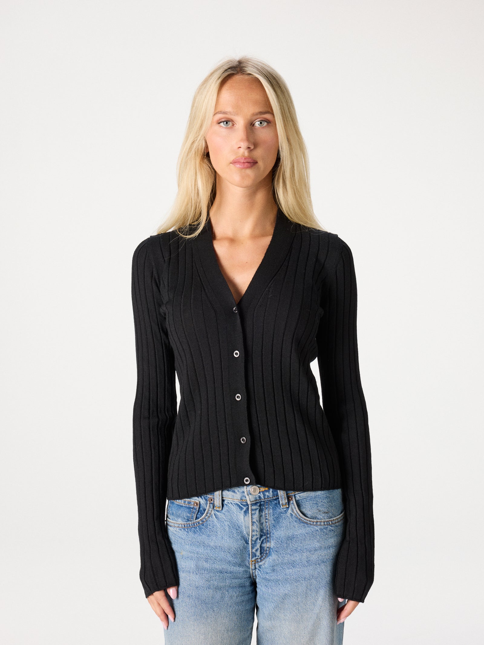 Fine Merino Rib Cardigan