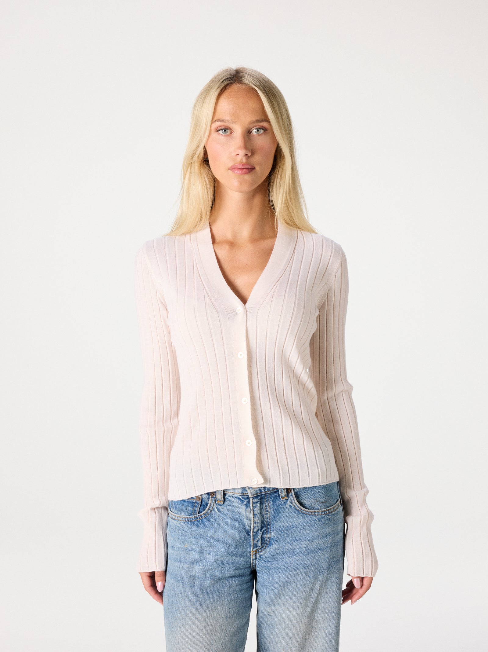 Fine Merino Rib Cardigan