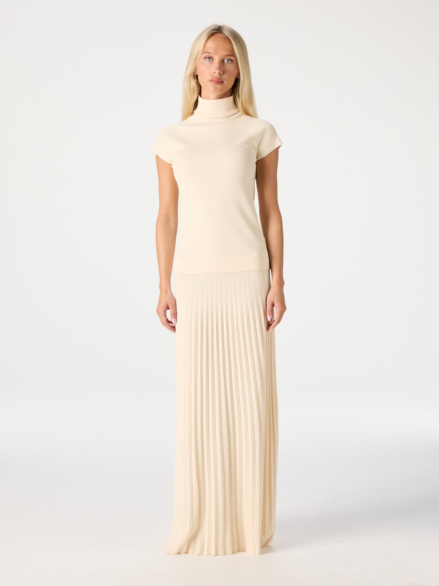 Plissé Knit Skirt