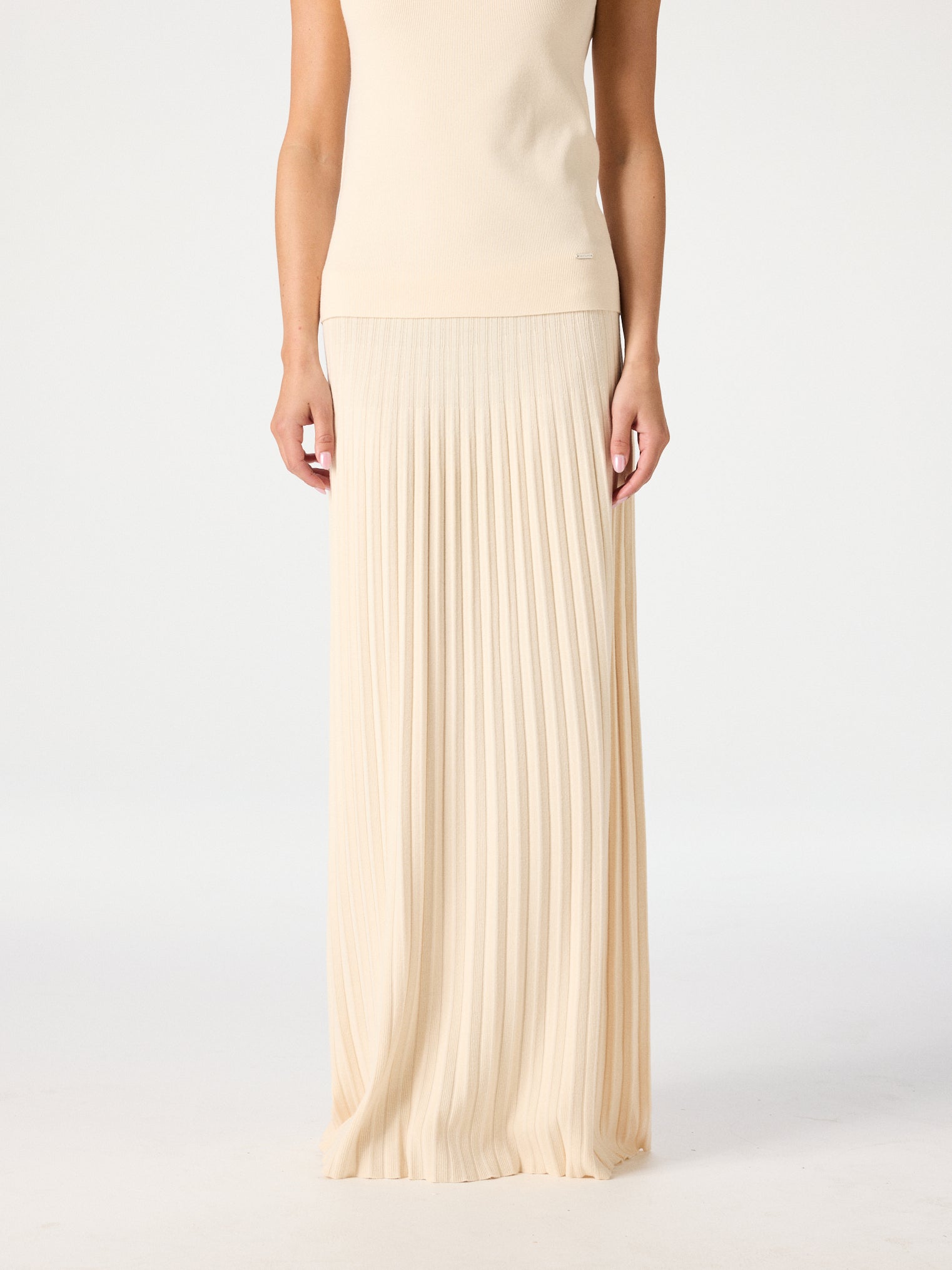 Plissé Knit Skirt