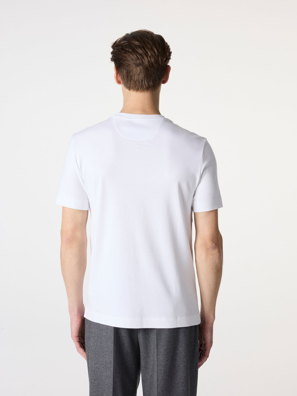 Premium Cotton T-Shirt in Crisp White – Hartlino, image 6