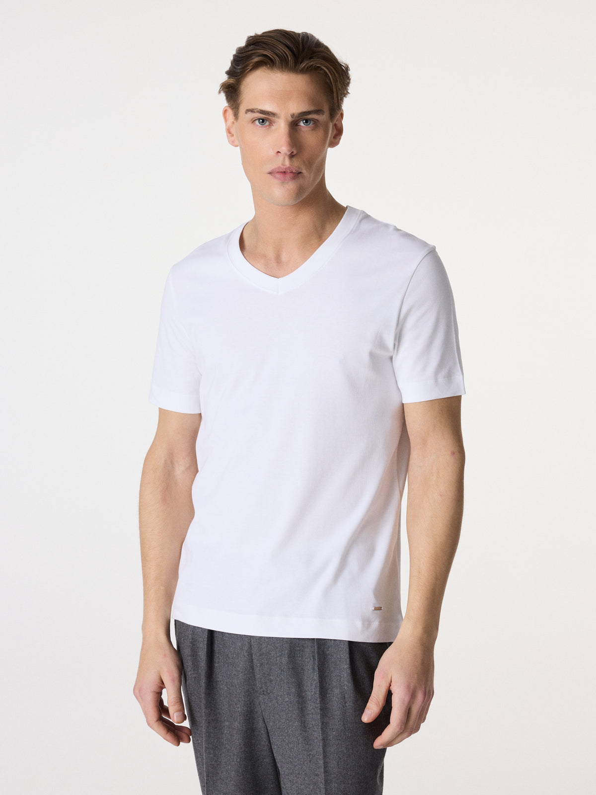 Premium Cotton V-Neck T-Shirt