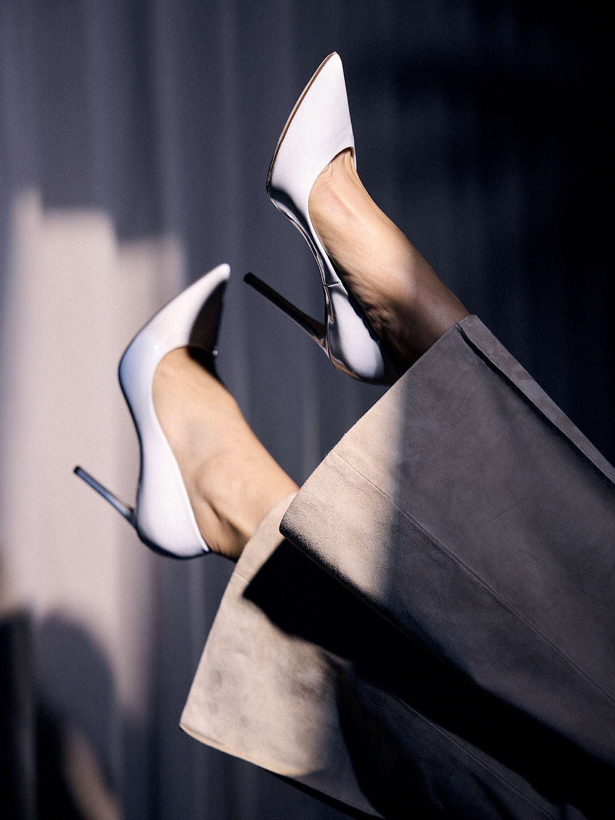 White patent leather pumps – Hartlino women's footwear